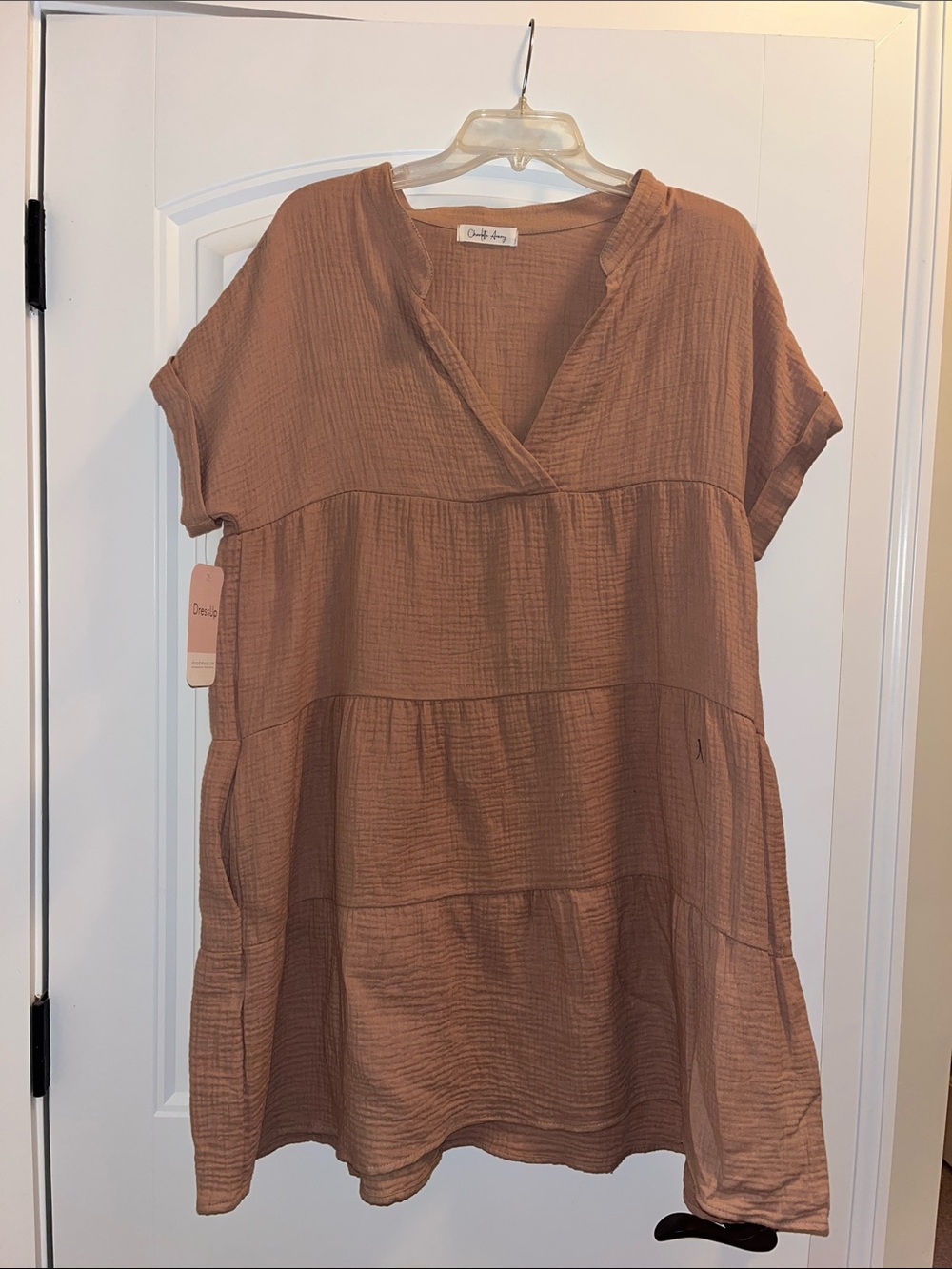 Charlotte Avery Rust Gauze Dress